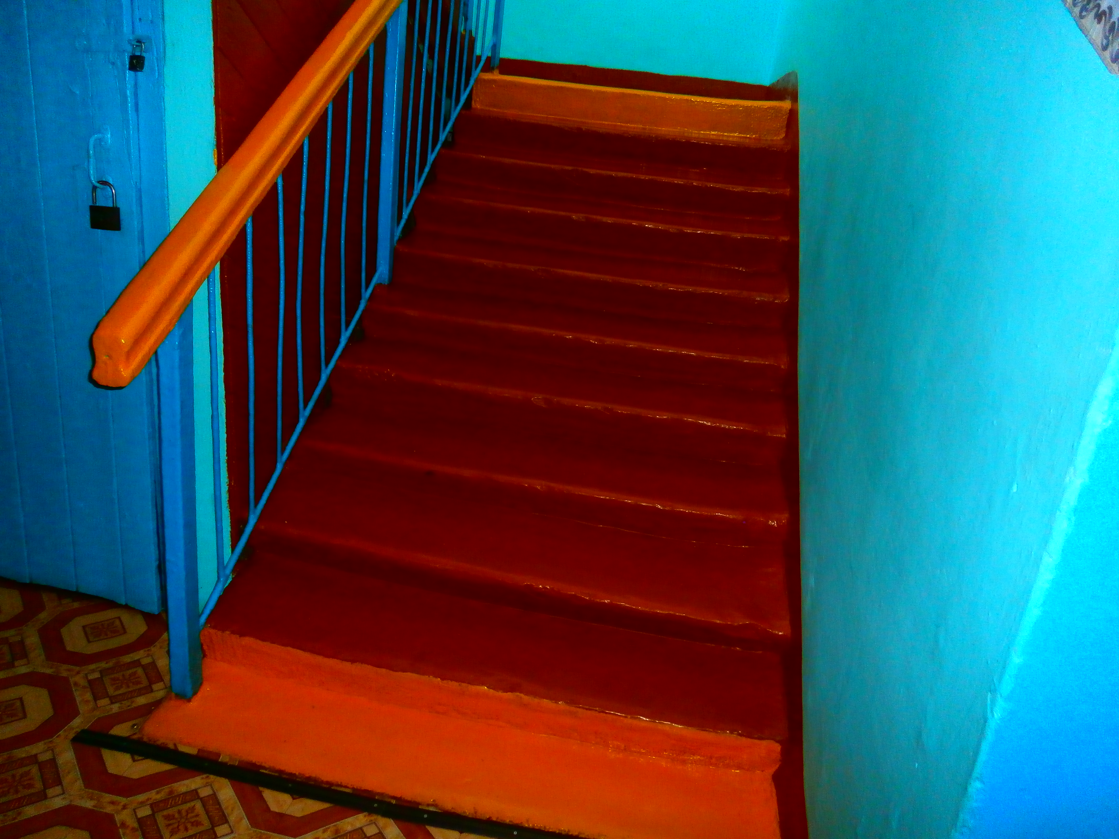 Метки на лестнице